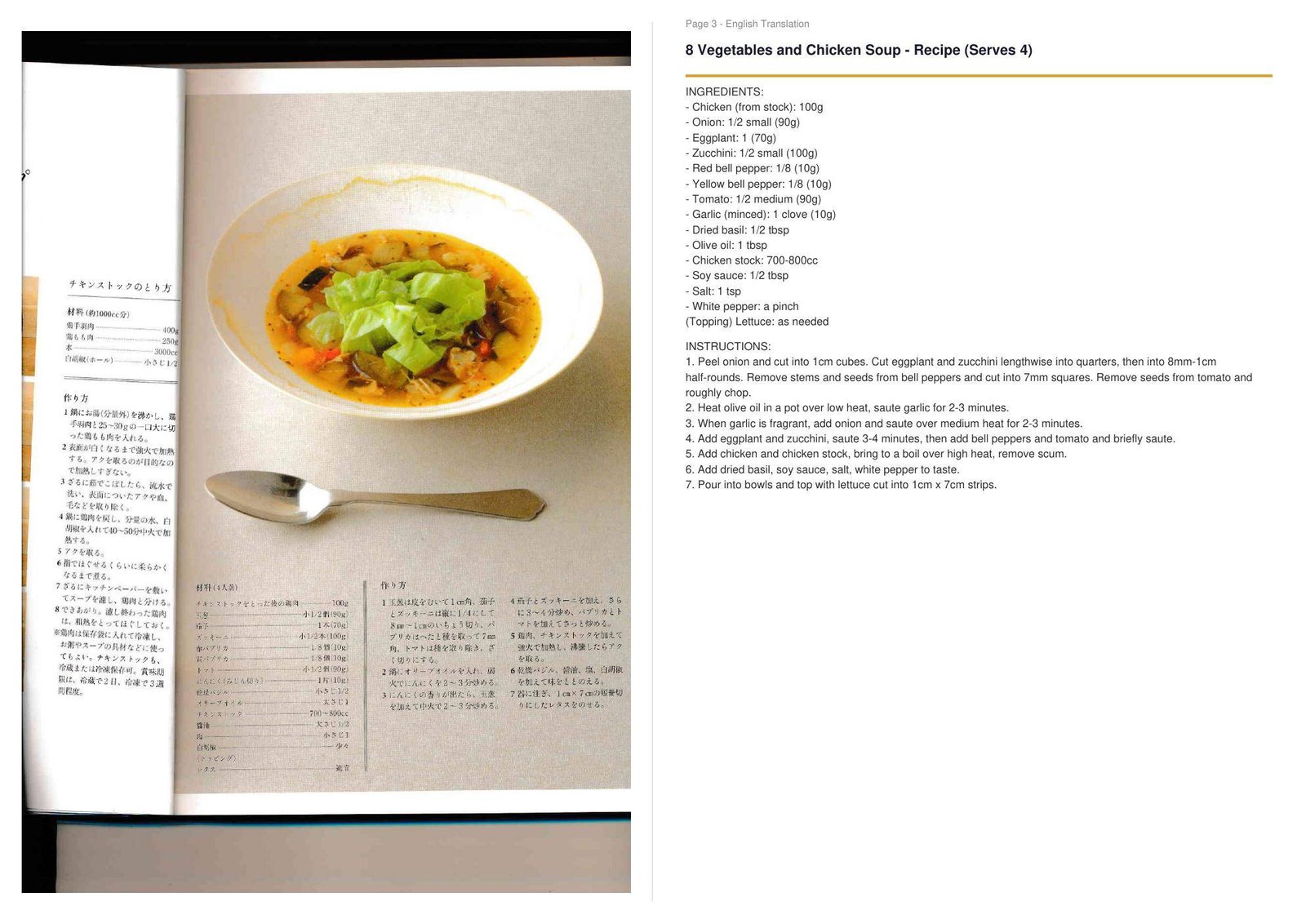 Recipe page
