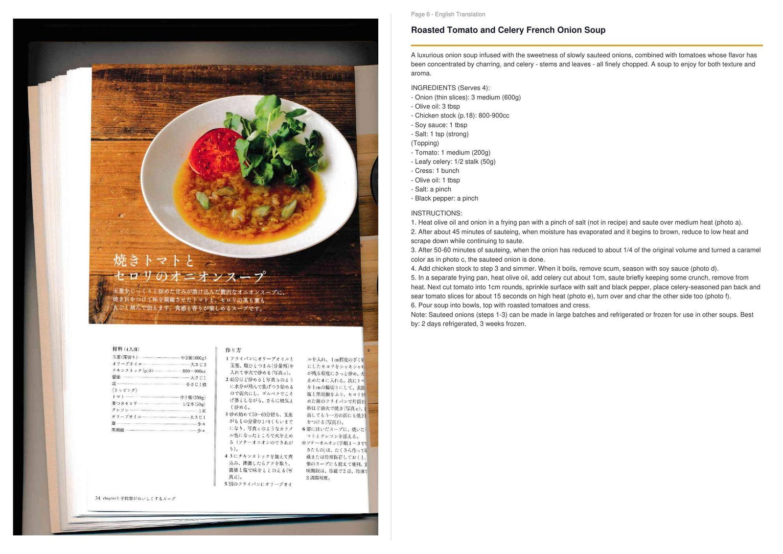 Recipe page