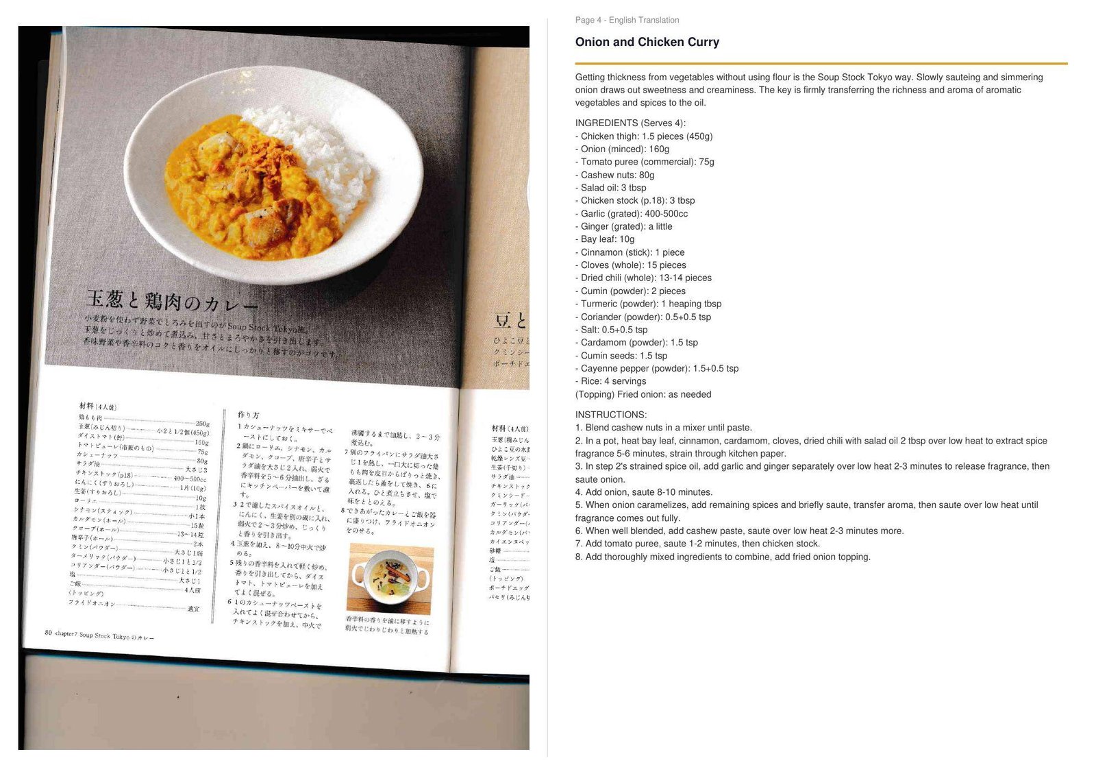 Recipe page