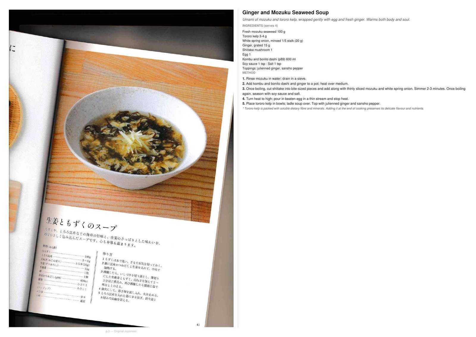 Recipe page