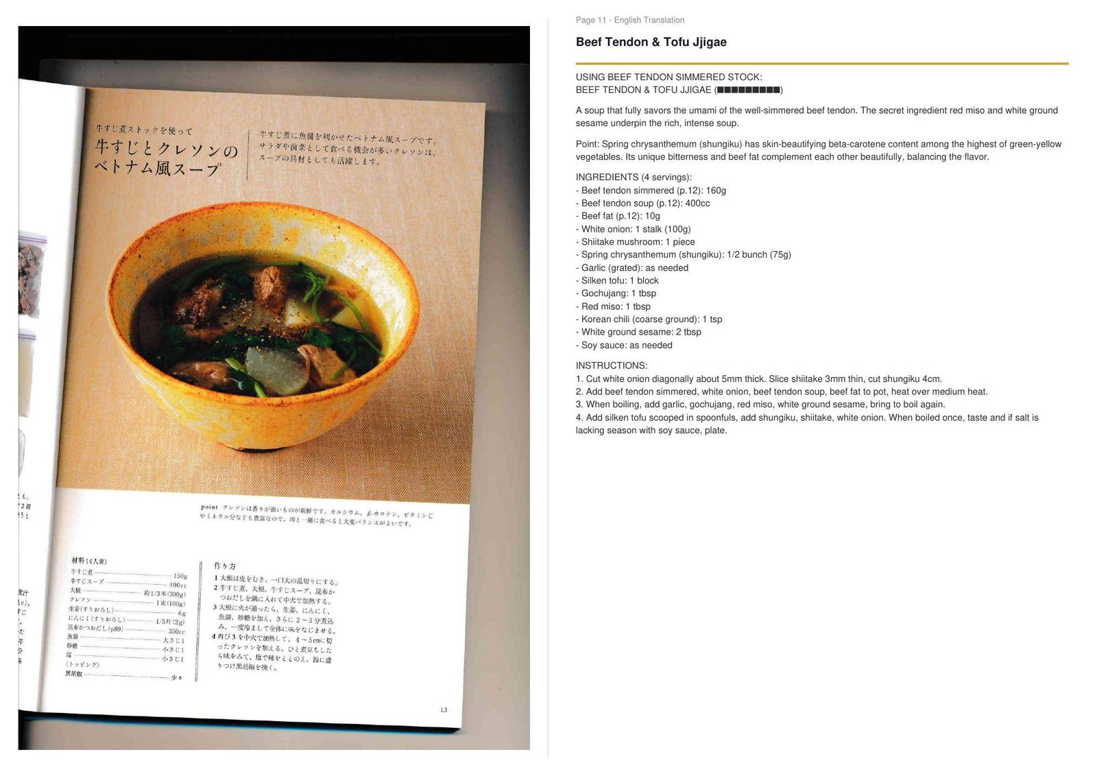 Recipe page